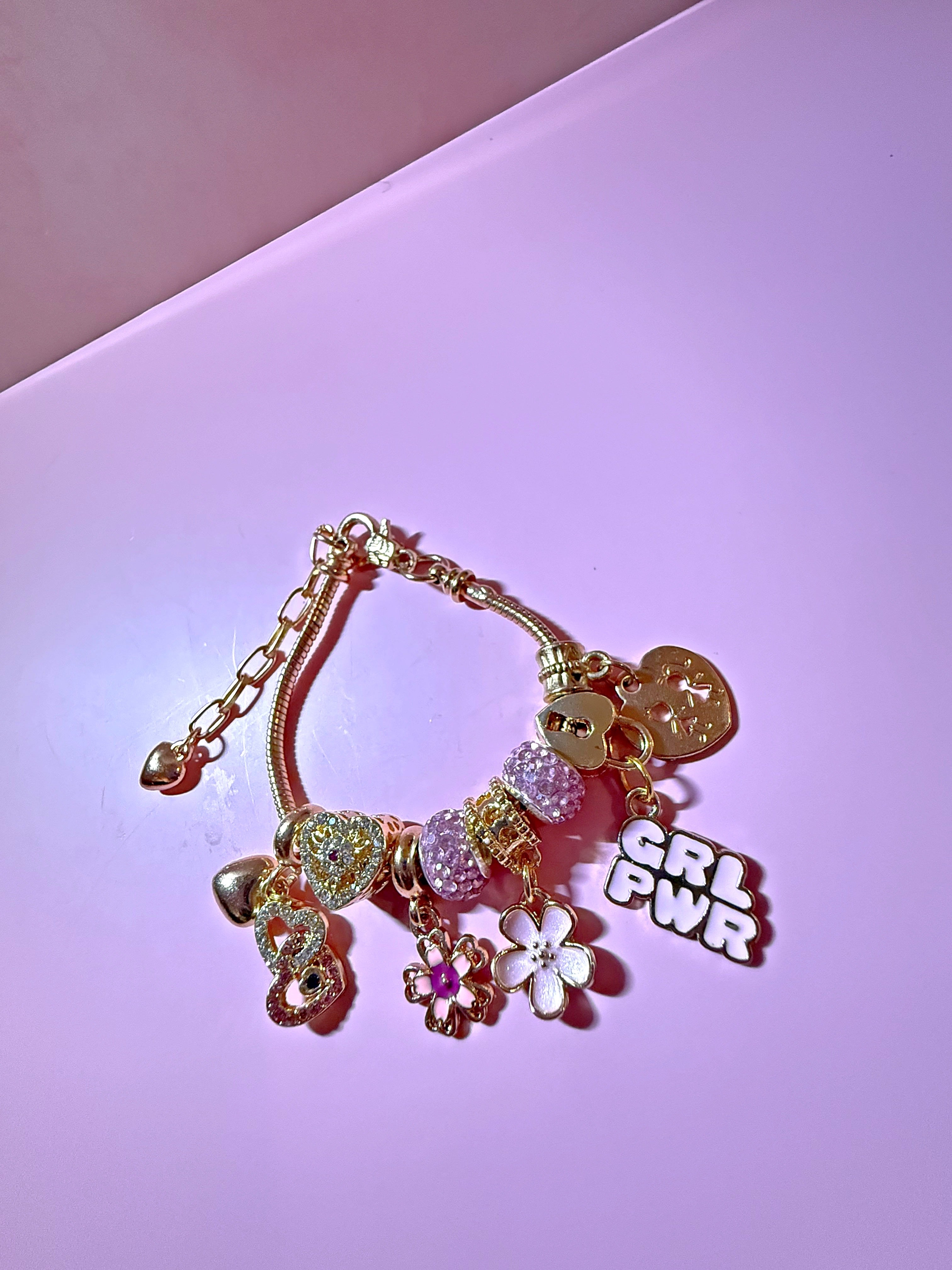 Girl Power Charm Bracelet